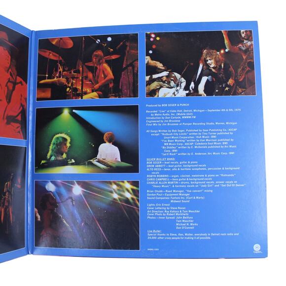 Bob Seger & The Silver Bullet Band Live Bullet 2 LP Vinyl Capitol SKBB-11523 - Picture 12 of 12